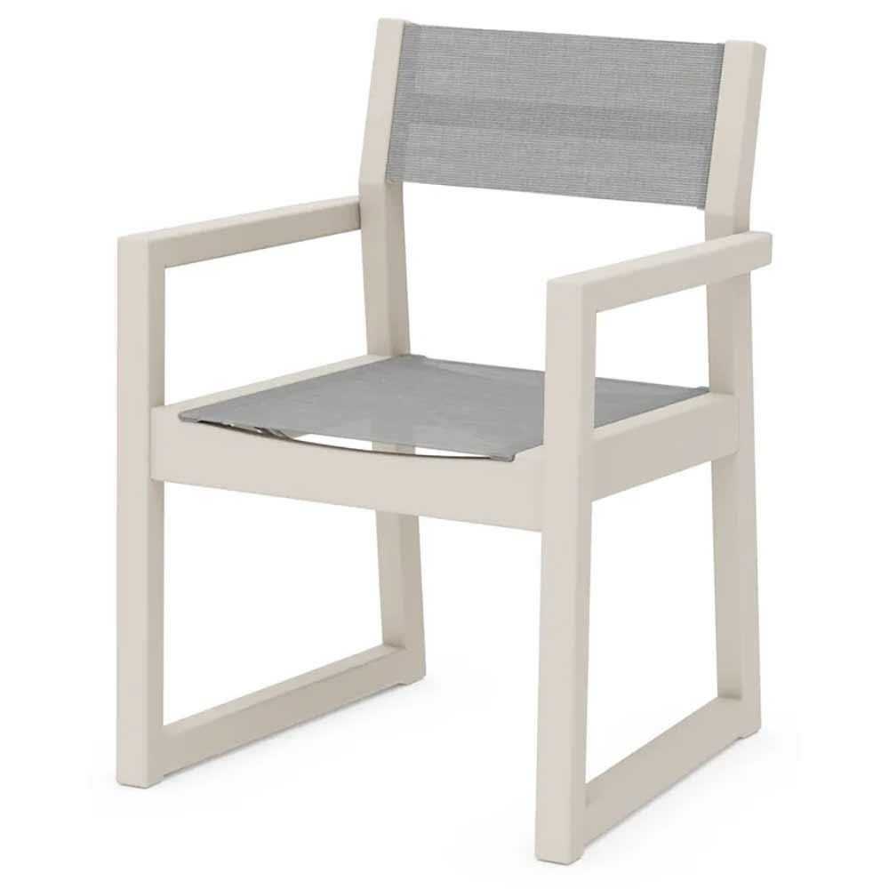 POLYWOOD® EDGE Sling Dining Arm Chair - EMD290