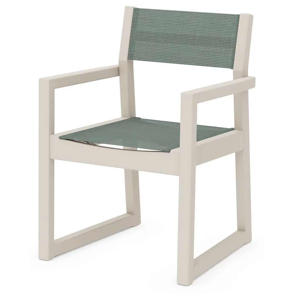 POLYWOOD® EDGE Sling Dining Arm Chair - EMD290