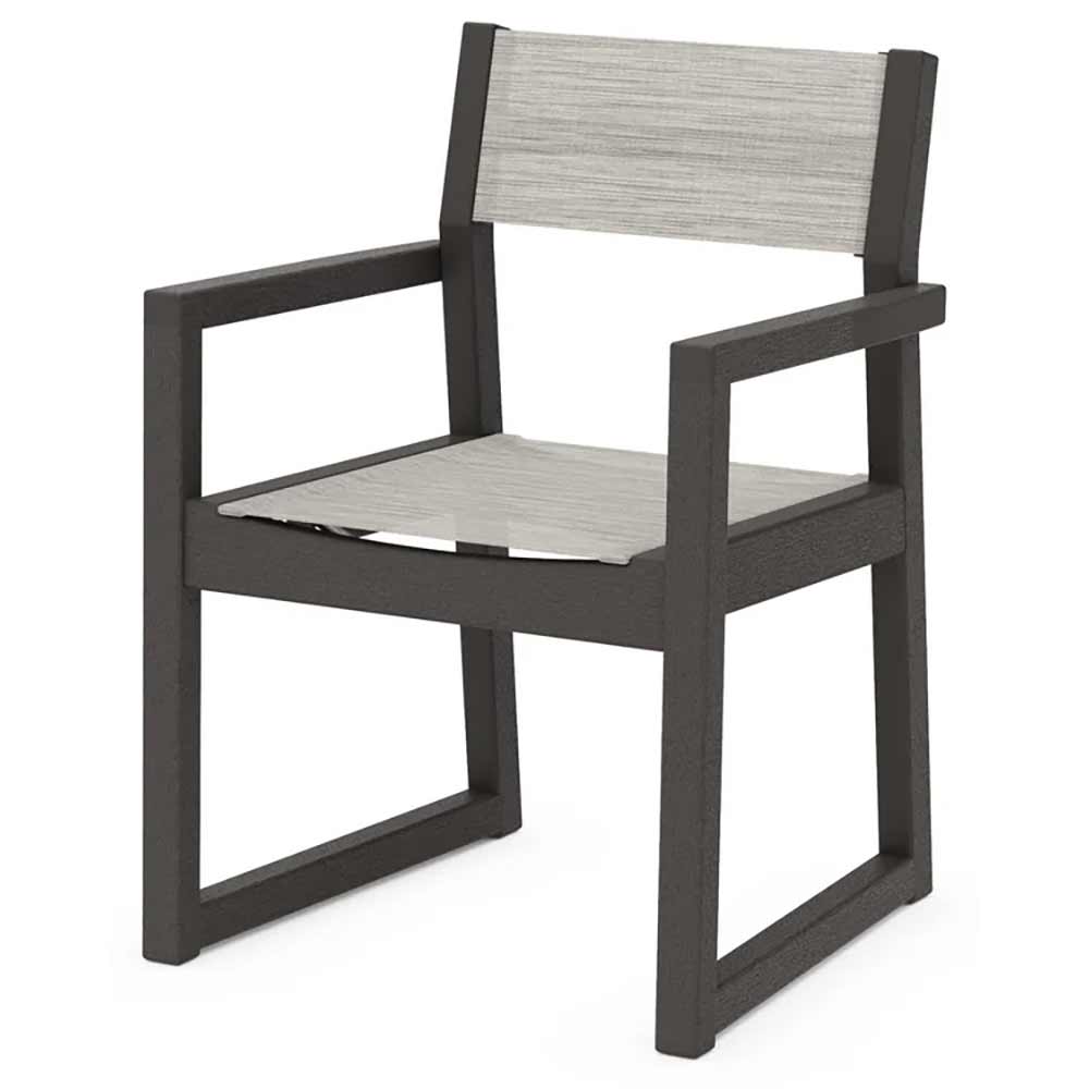 POLYWOOD® EDGE Sling Dining Arm Chair - EMD290