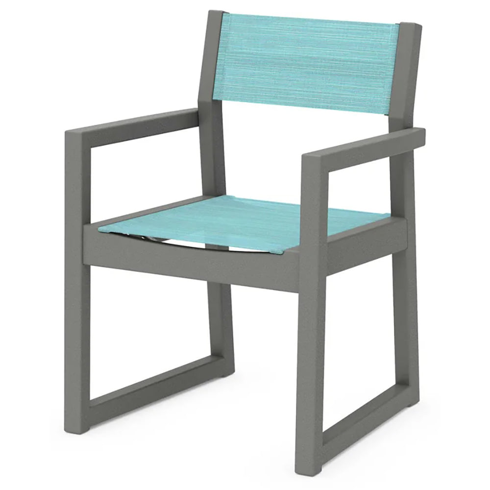 POLYWOOD® EDGE Sling Dining Arm Chair - EMD290