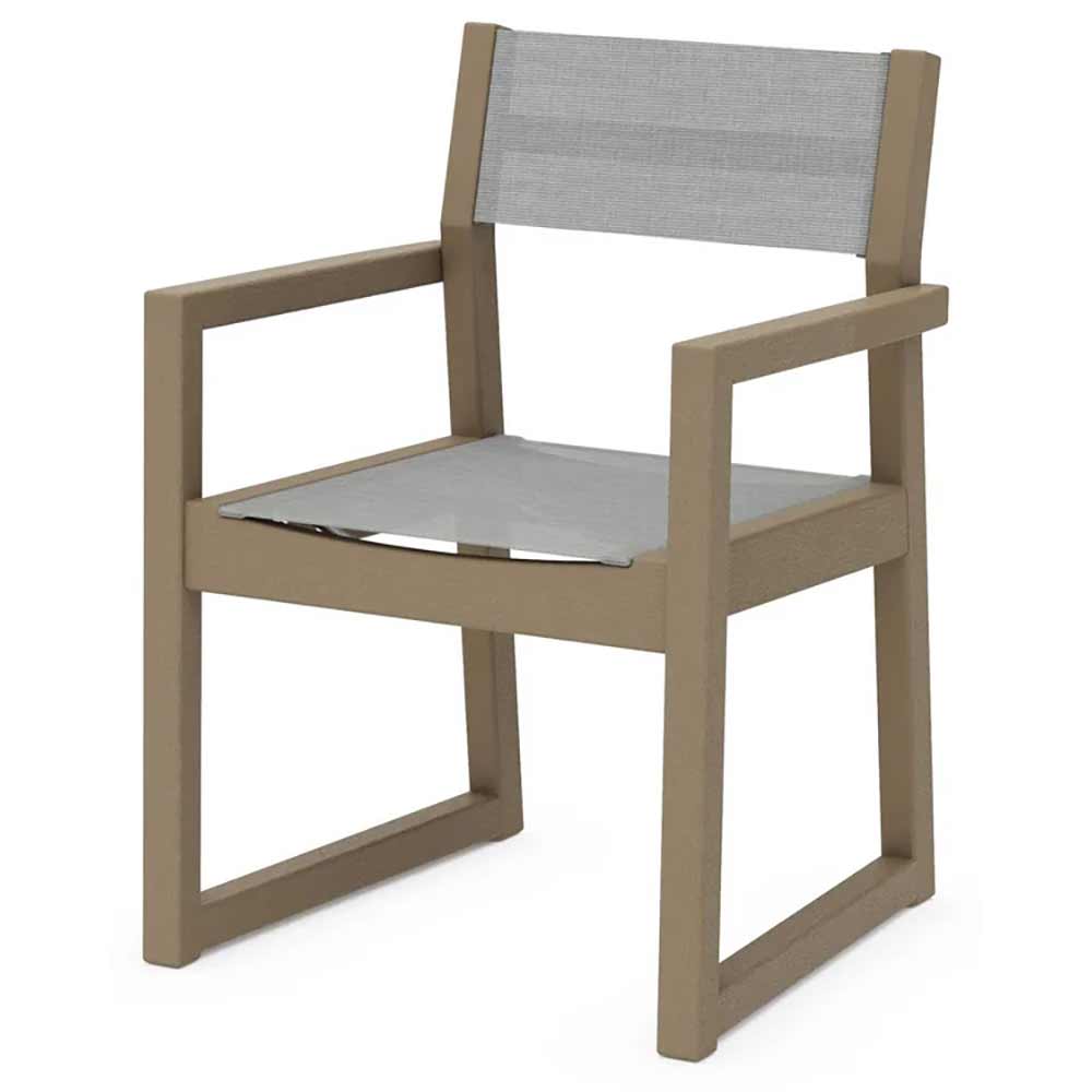 POLYWOOD® EDGE Sling Dining Arm Chair - EMD290