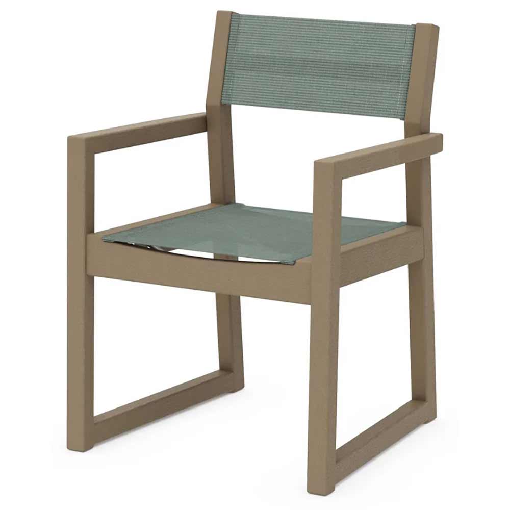 POLYWOOD® EDGE Sling Dining Arm Chair - EMD290
