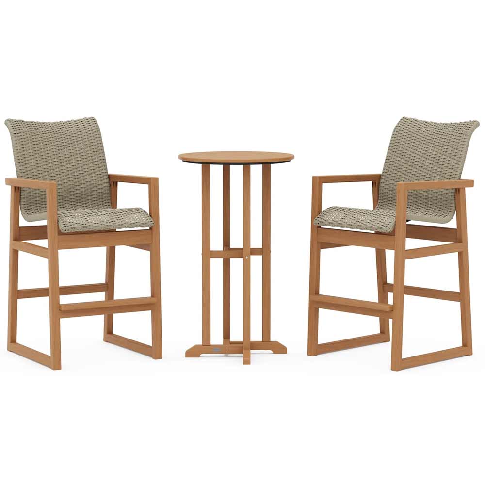 POLYWOOD® EDGE Woven 3-Piece Farmhouse Bar Set - PWS2900-1