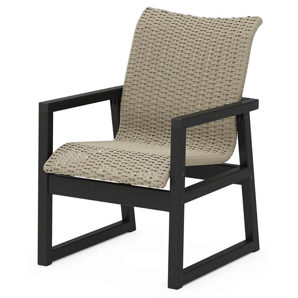 POLYWOOD® EDGE Woven Dining Arm Chair - EMD240