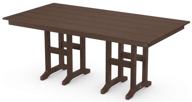 POLYWOOD® Farmhouse 37" x 72" Dining Table - FDT3772 Dining Table POLYWOOD®