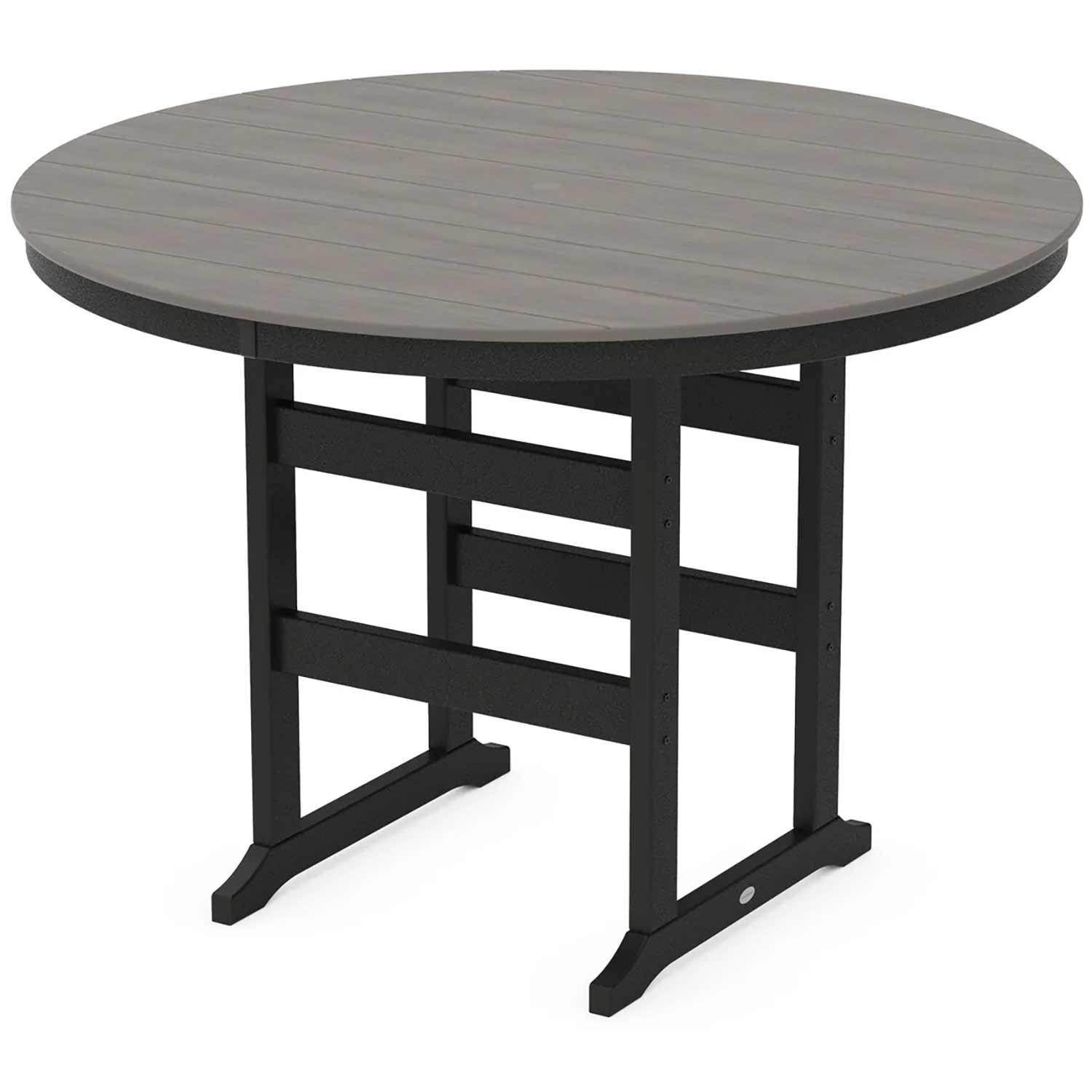 POLYWOOD® Table POLYWOOD® Farmhouse 60" Round Bar Table - Select Accents - RBT260-L5