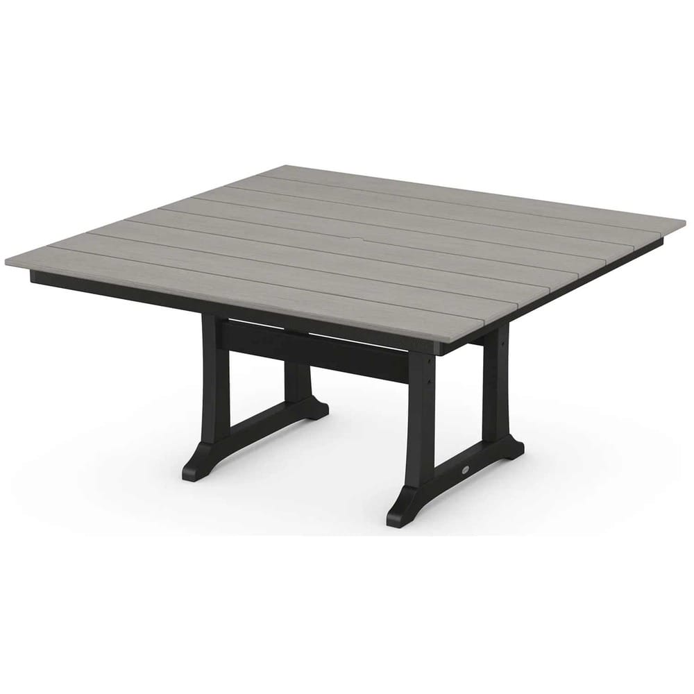 POLYWOOD® Farmhouse Trestle 59" Dining Table - Select Accents - PL85-T1L1 Dining Table POLYWOOD®