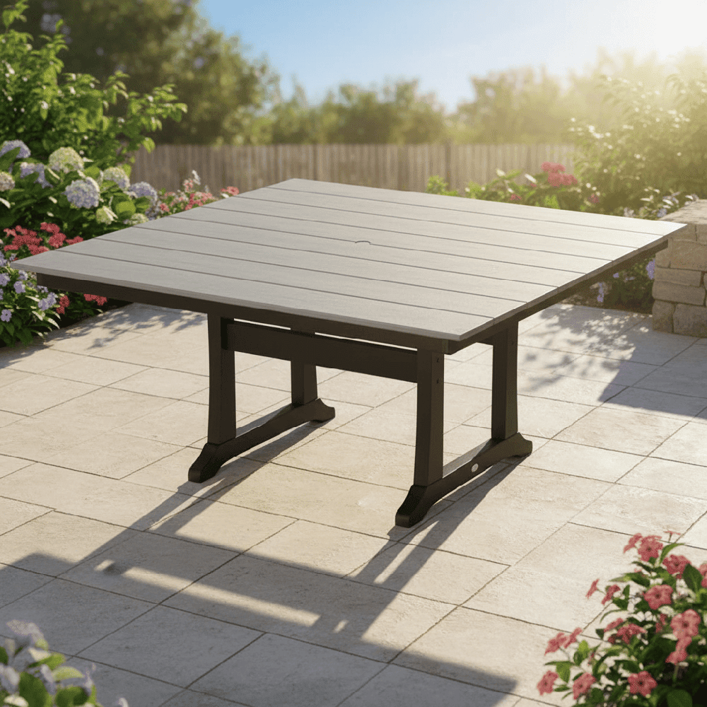 POLYWOOD® Farmhouse Trestle 59" Dining Table - Select Accents - PL85-T1L1 Dining Table POLYWOOD®