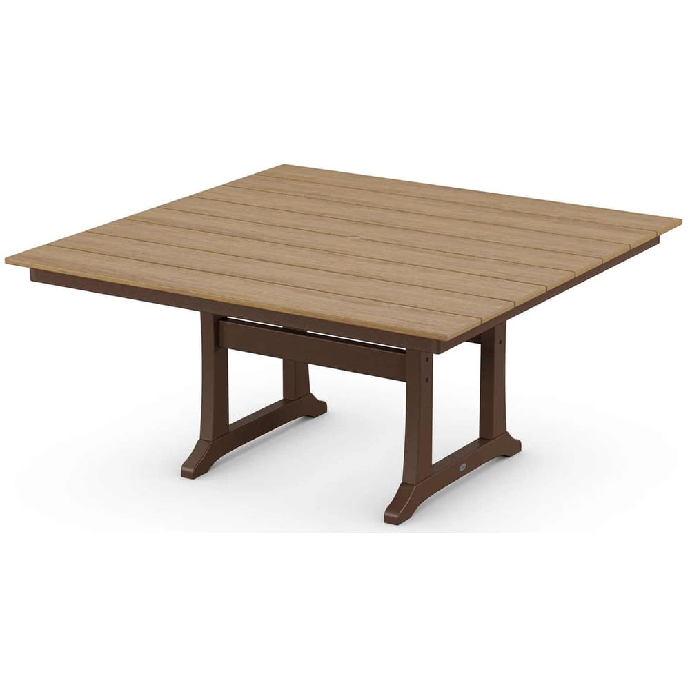 POLYWOOD® Farmhouse Trestle 59" Dining Table - Select Accents - PL85-T1L1 Dining Table POLYWOOD®