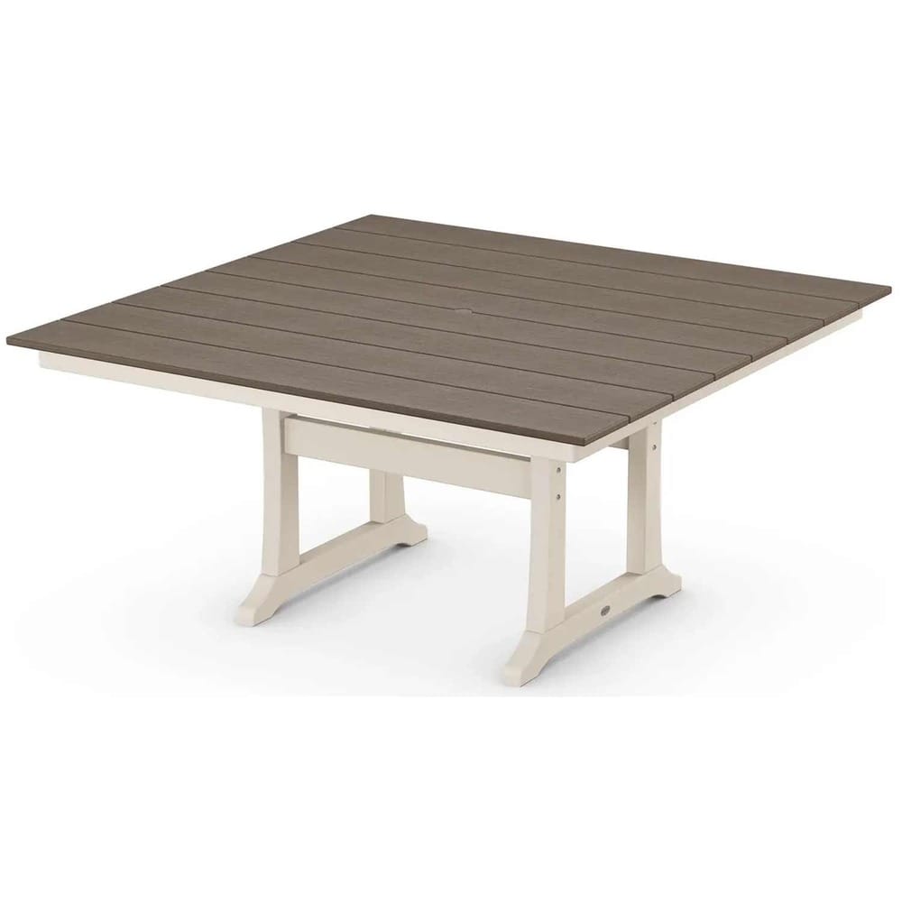 POLYWOOD® Farmhouse Trestle 59" Dining Table - Select Accents - PL85-T1L1 Dining Table POLYWOOD®