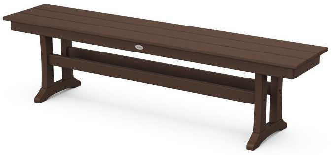 POLYWOOD® Farmhouse Trestle 65" Bench - PL36-T1L1 Benches POLYWOOD®
