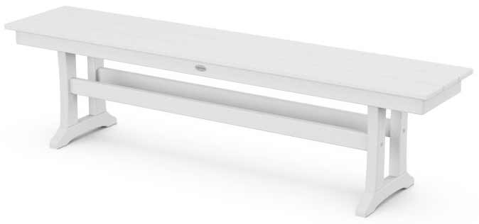 POLYWOOD® Farmhouse Trestle 65" Bench - PL36-T1L1 Benches POLYWOOD®