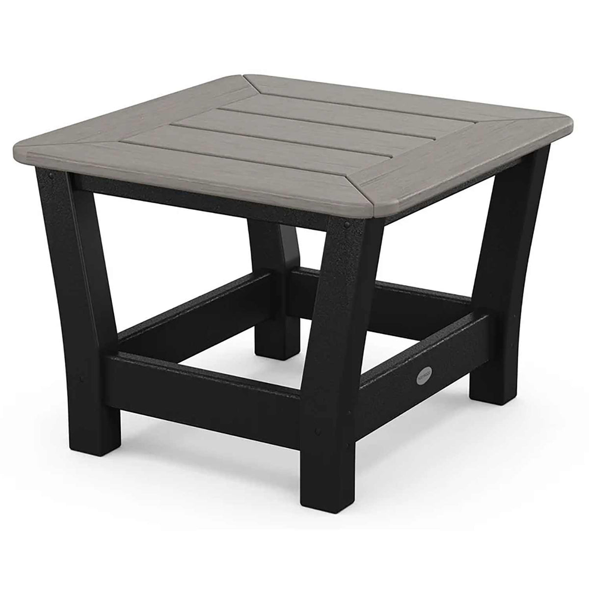 POLYWOOD® Coffee Table Black / Driftwood POLYWOOD® Harbour Slat End Table - Select Accents - 4018