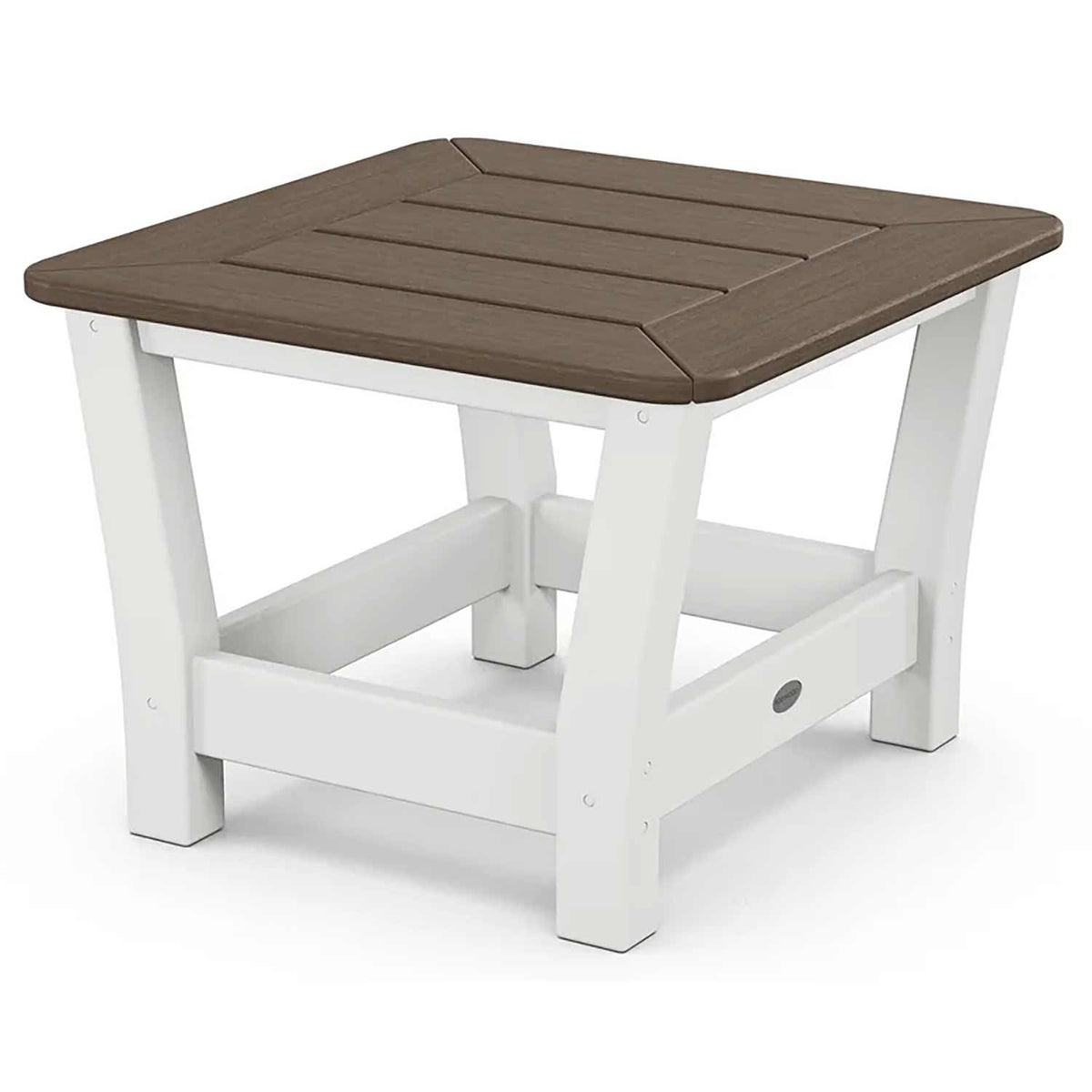 POLYWOOD® Coffee Table White / Kona POLYWOOD® Harbour Slat End Table - Select Accents - 4018