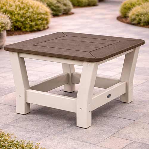 POLYWOOD® Coffee Table POLYWOOD® Harbour Slat End Table - Select Accents - 4018