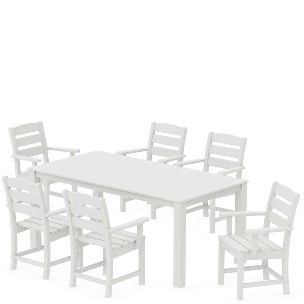 POLYWOOD® Lakeside Arm Chair 7-Piece Parsons Dining Set - PWS2285-1