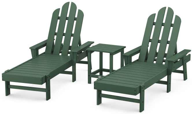 POLYWOOD® Long Island Chaise 3-Piece Set - PWS187-1 Chaise POLYWOOD®