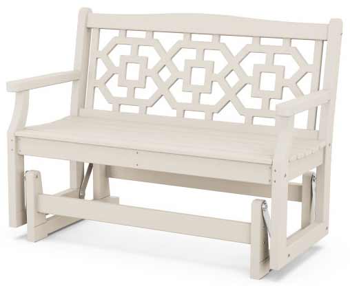 POLYWOOD® Martha Stewart Chinoiserie 48” Glider - MSTGG481 Glider POLYWOOD®