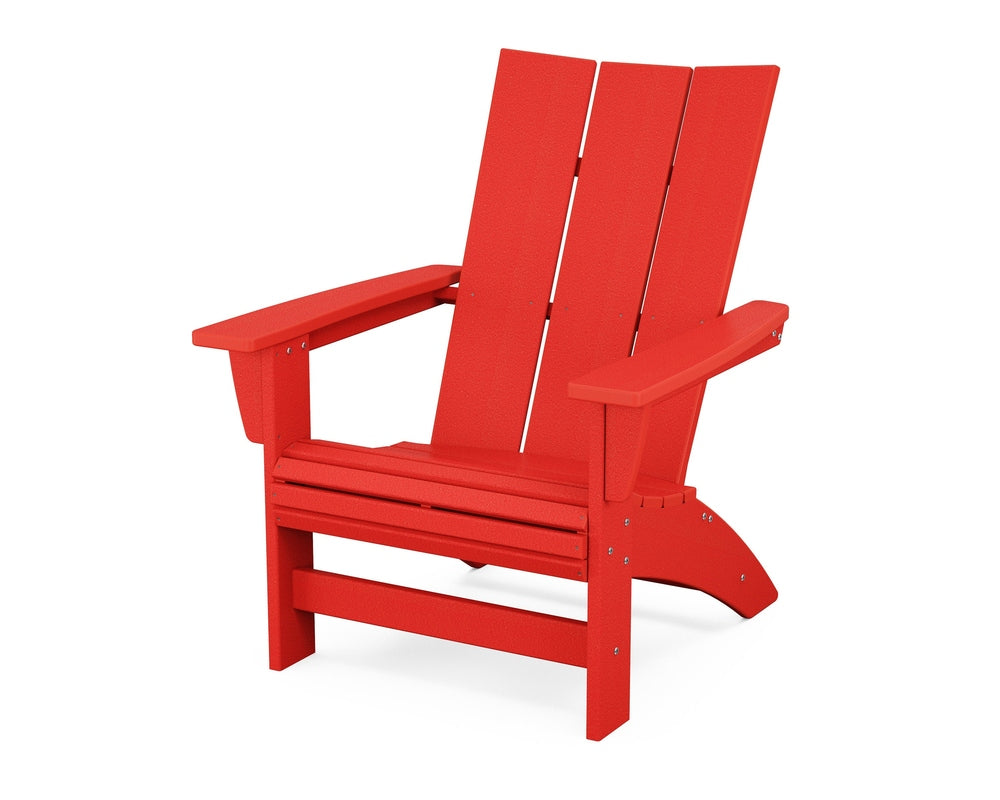 Modern Grand Adirondack Chair - Sunset Red