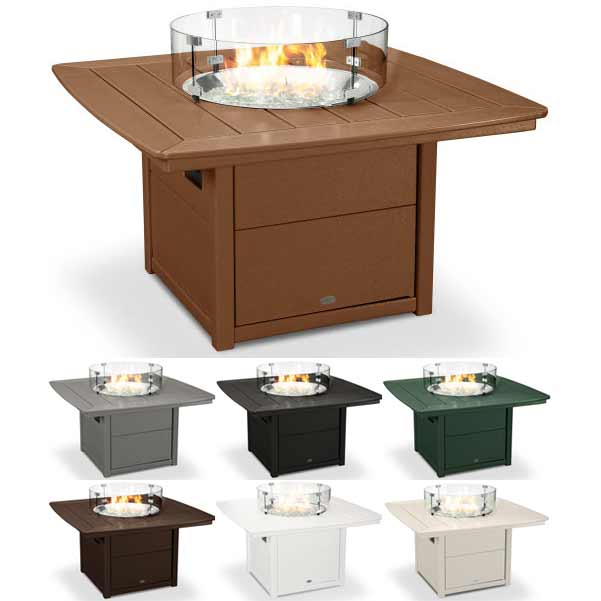 POLYWOOD® Nautical 42" Fire Pit Table - CTF42N Fire Table POLYWOOD®