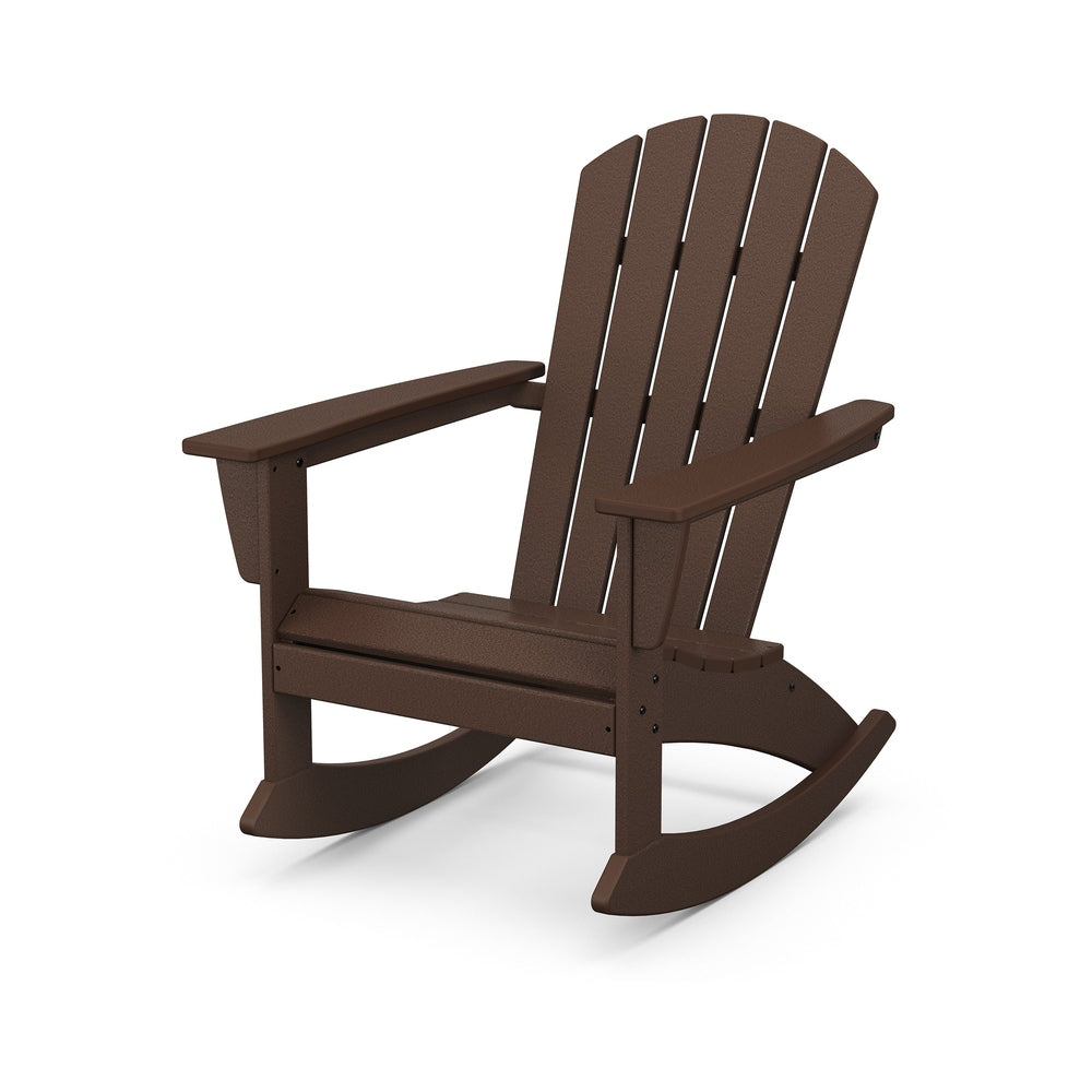 Nautical Adirondack Rocking Chair - Mahogany