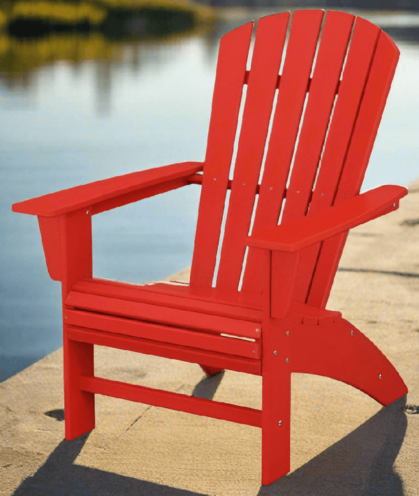 POLYWOOD Nautical Curveback Adirondack Chair AD610 | Durable