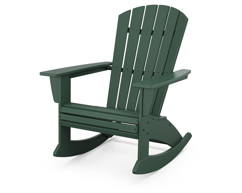 Nautical Curveback Adirondack Rocking Chair - Green