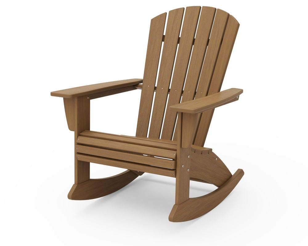 Nautical Curveback Adirondack Rocking Chair - Natural