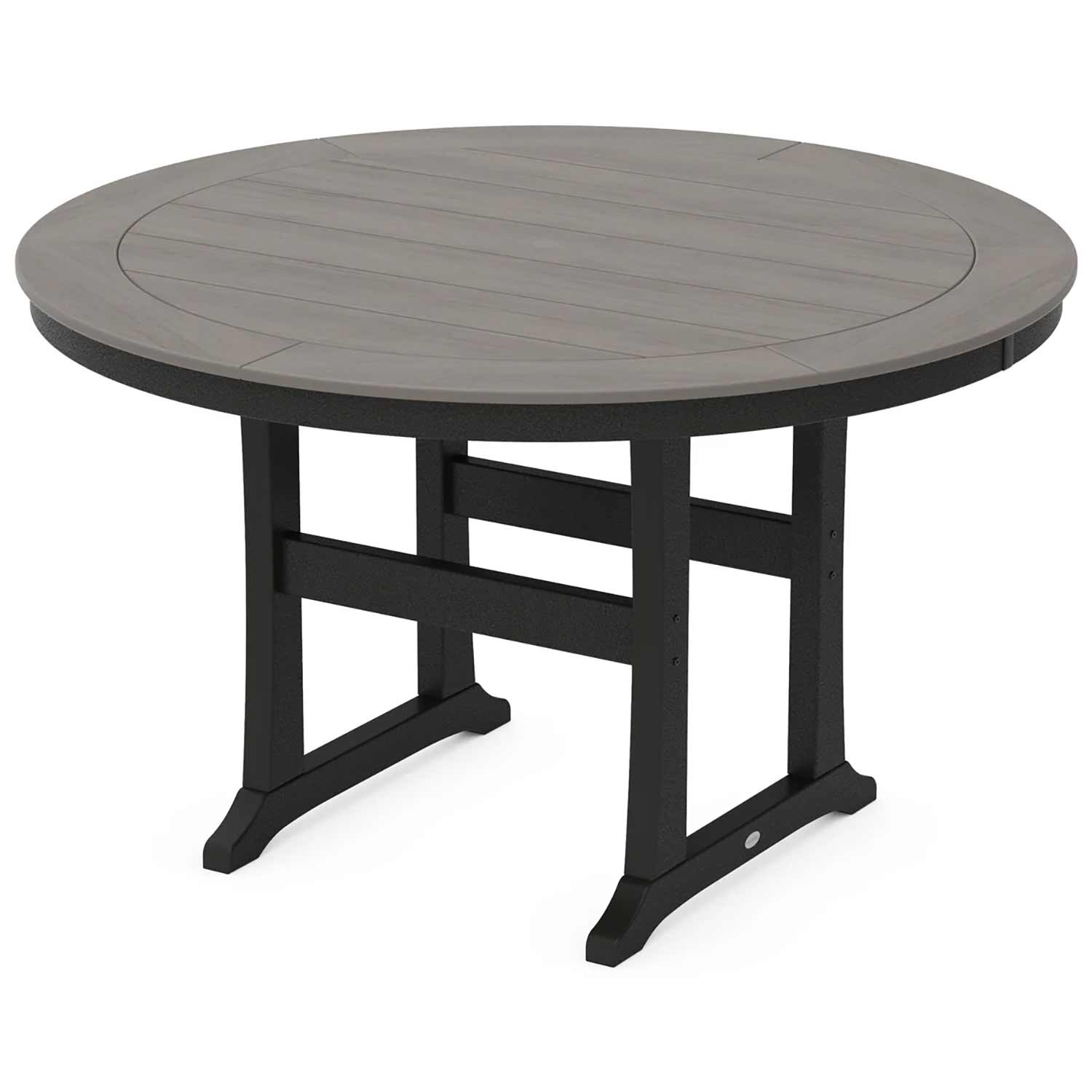 POLYWOOD® Nautical Trestle 60" Round Counter Table - Select Accents - RRT460-L1 Table POLYWOOD®