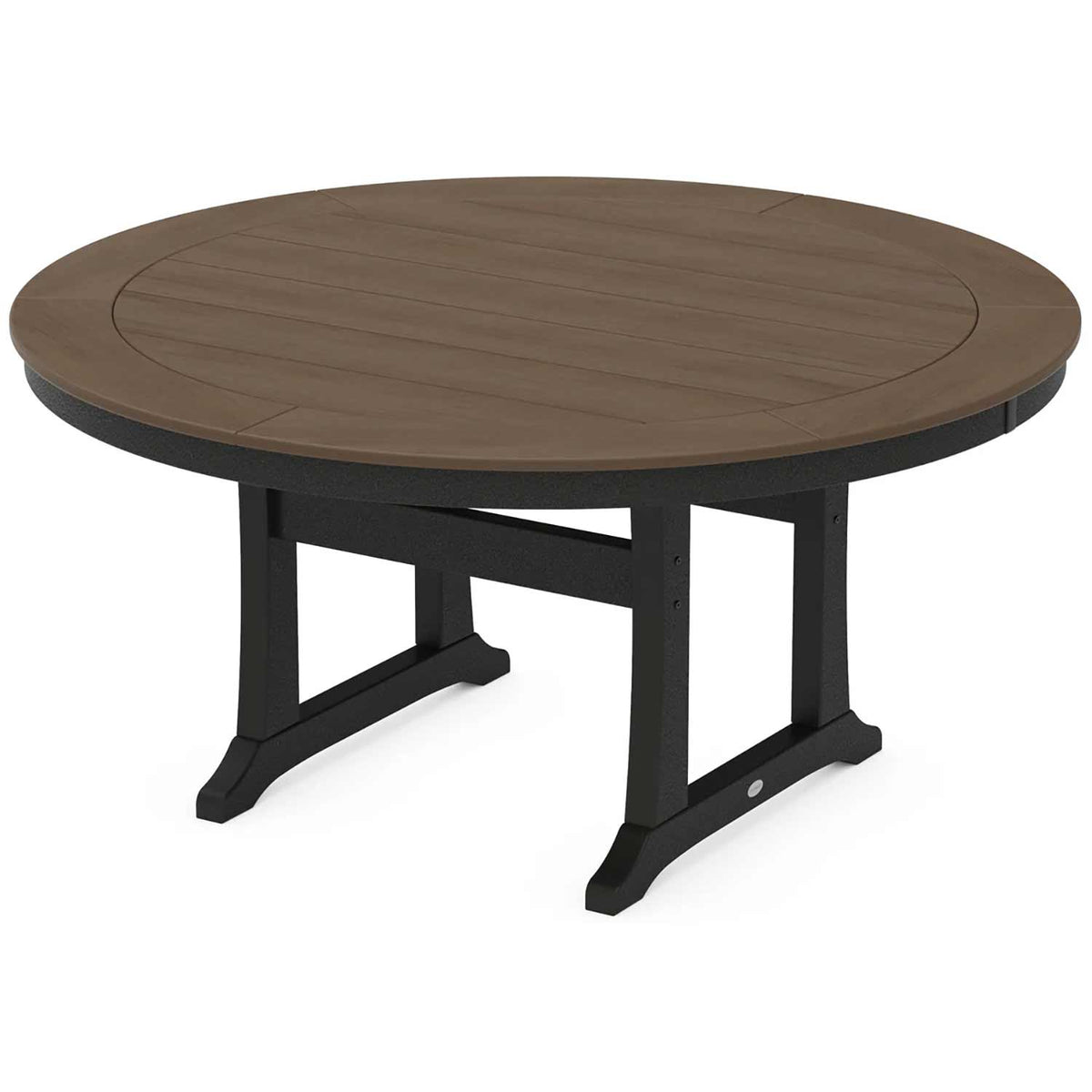 POLYWOOD® Nautical Trestle 60" Round Dining Table - Select Accents - RT460-L1 Table POLYWOOD®