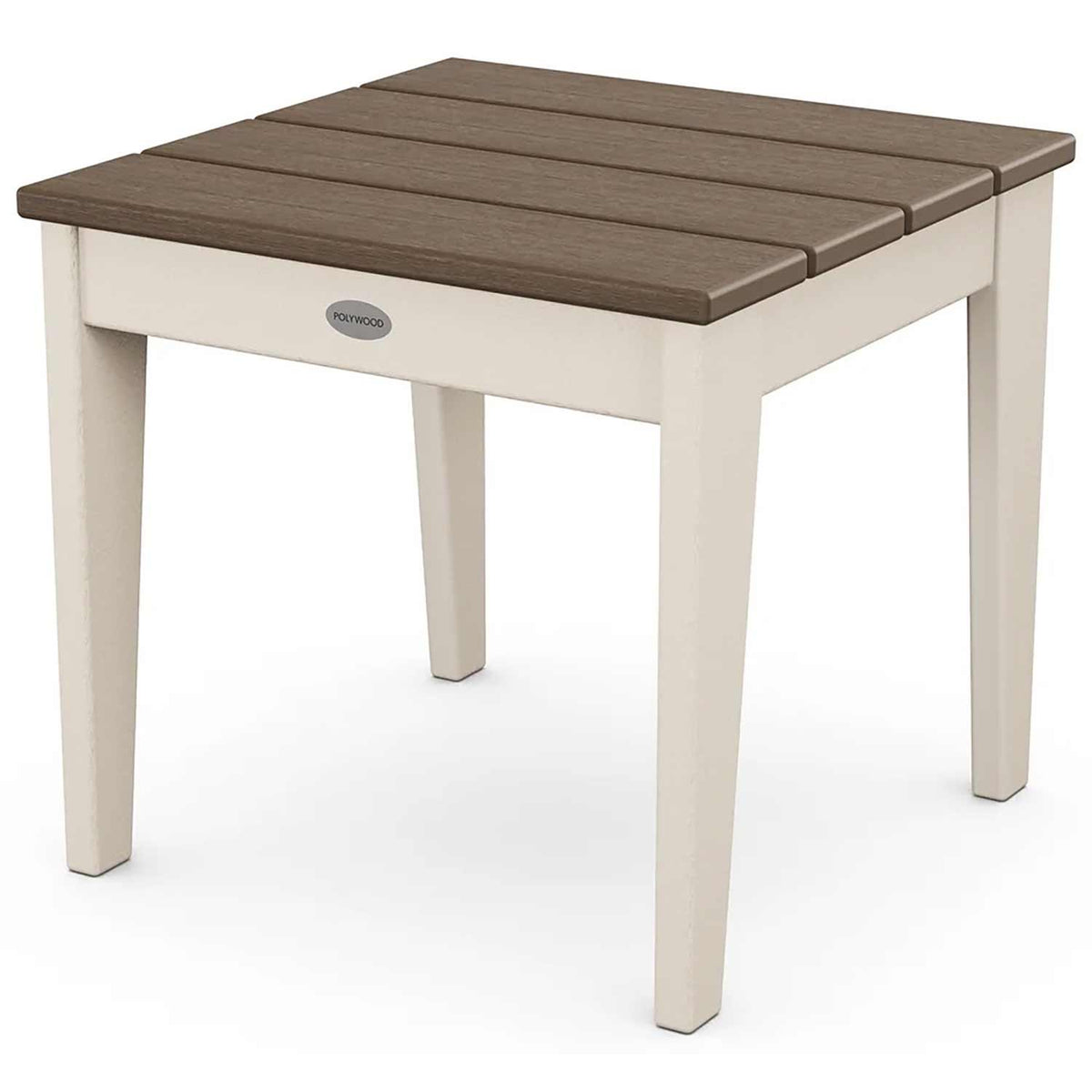 POLYWOOD® End Table Sand / Kona POLYWOOD® Newport 18" Side Table - Select Accents - MNT18