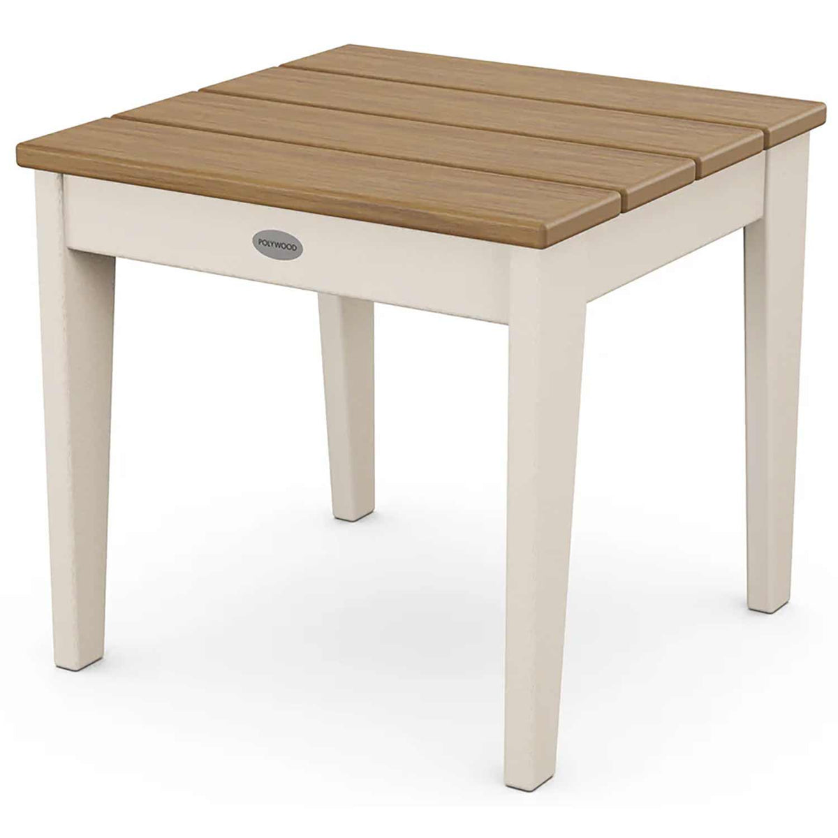 POLYWOOD® End Table Sand / Natural POLYWOOD® Newport 18" Side Table - Select Accents - MNT18