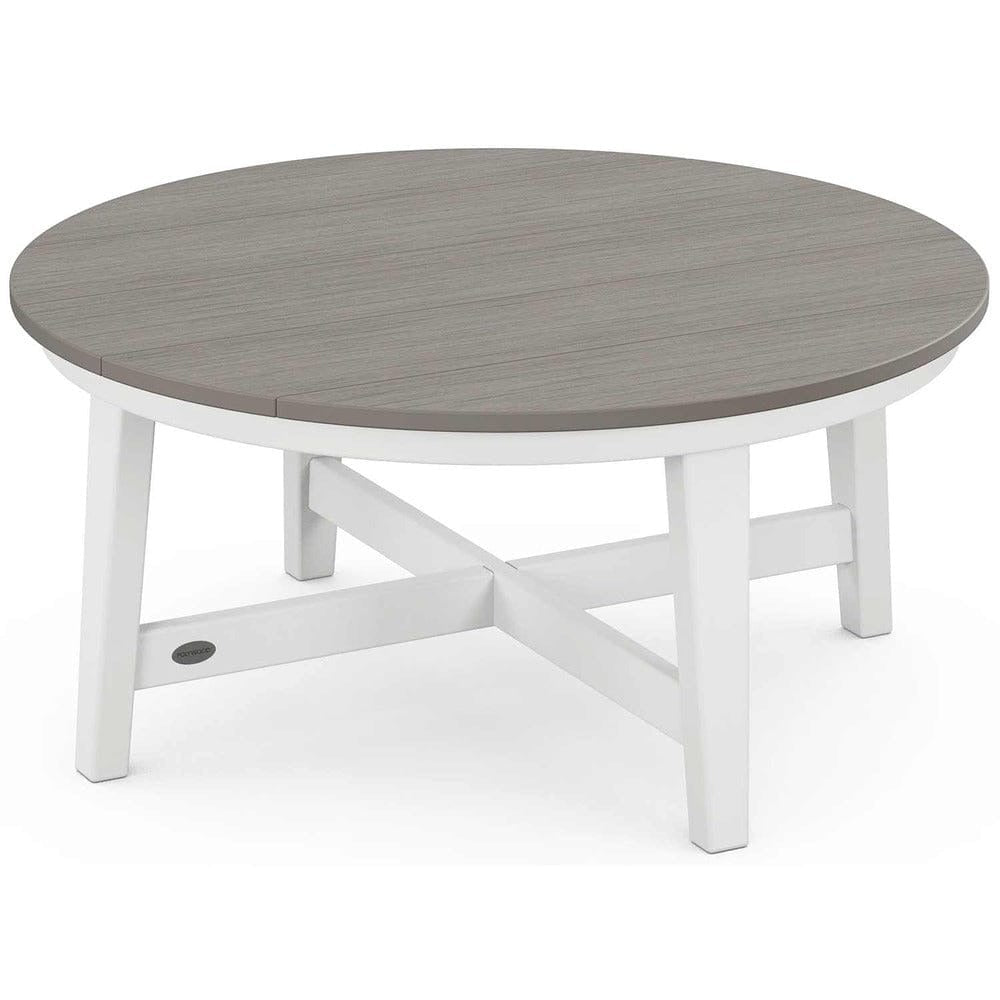 POLYWOOD® Newport 36" Round Coffee Table - Select Accents - CTR36