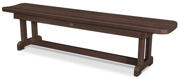 POLYWOOD® Park 72" Harvester Backless Bench - PBB72 Benches POLYWOOD®