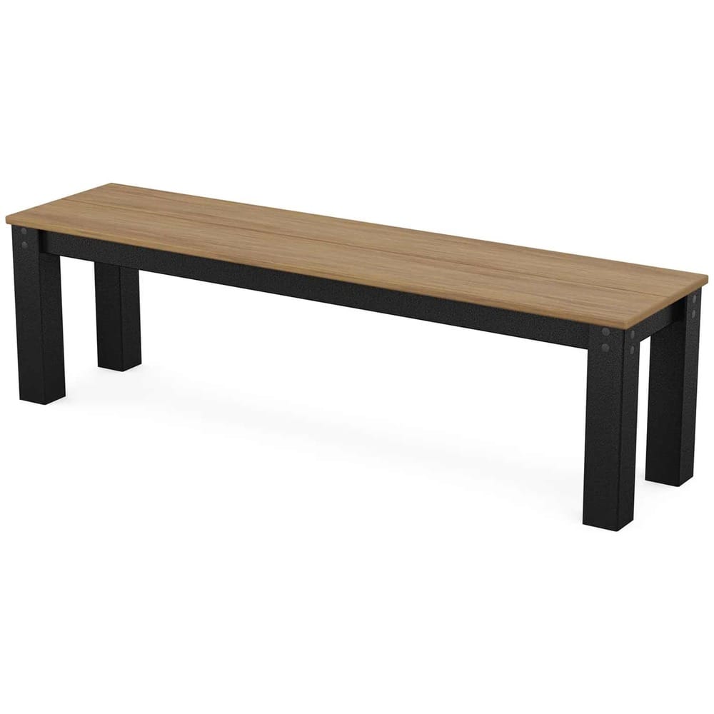 POLYWOOD® Parsons 60" Bench - Select Accents - DBN60 Benches POLYWOOD®