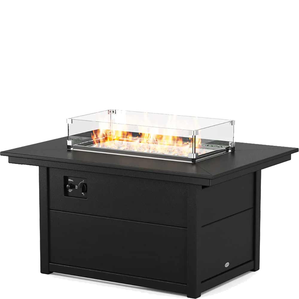 POLYWOOD® Rectangle 34" X 46" Fire Pit Table - CTF3446RECT Fire Table POLYWOOD®