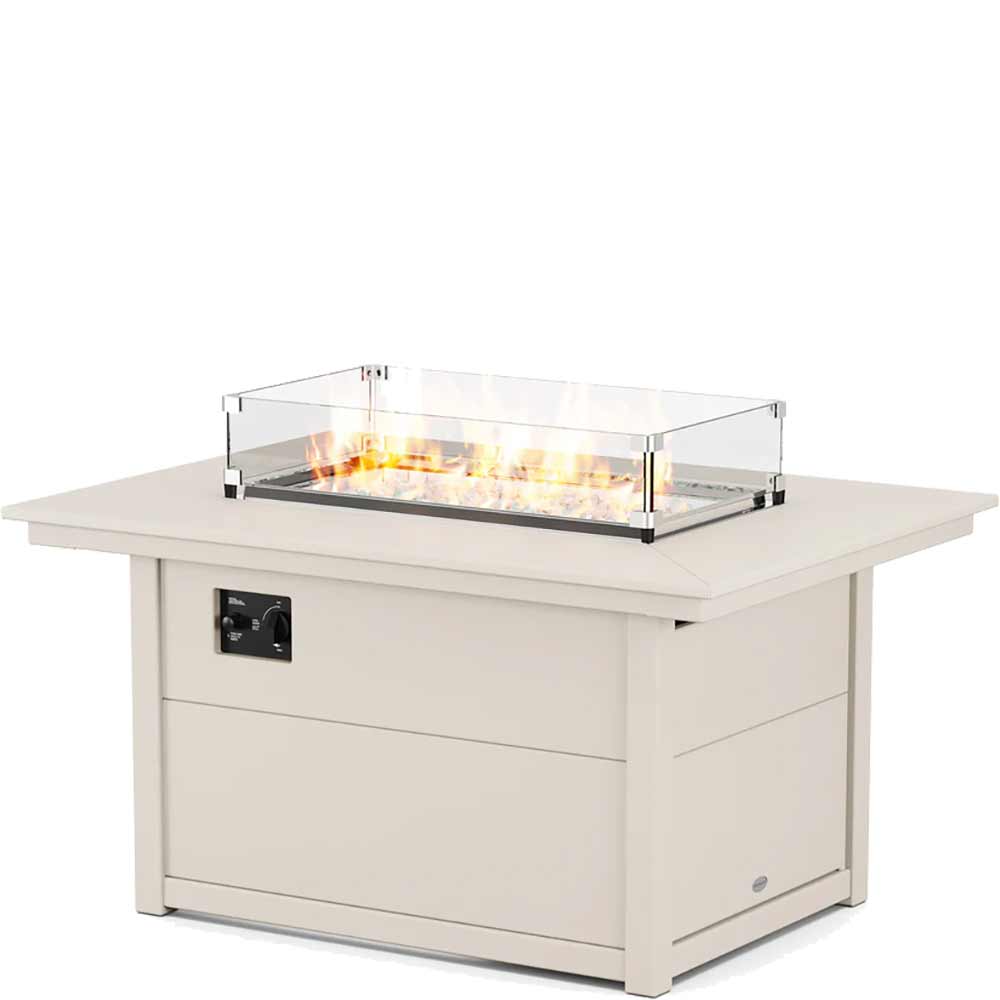 POLYWOOD® Rectangle 34" X 46" Fire Pit Table - CTF3446RECT Fire Table POLYWOOD®