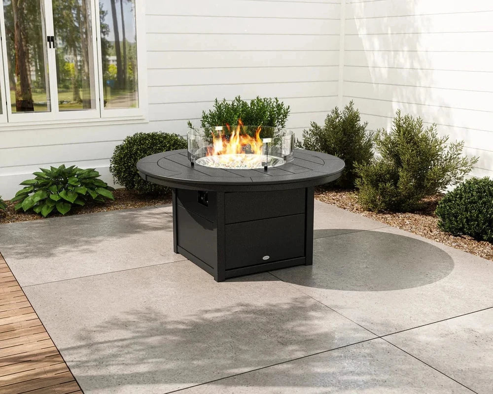 POLYWOOD® Round 48" Fire Pit Table - CTF48R Fire Table POLYWOOD®