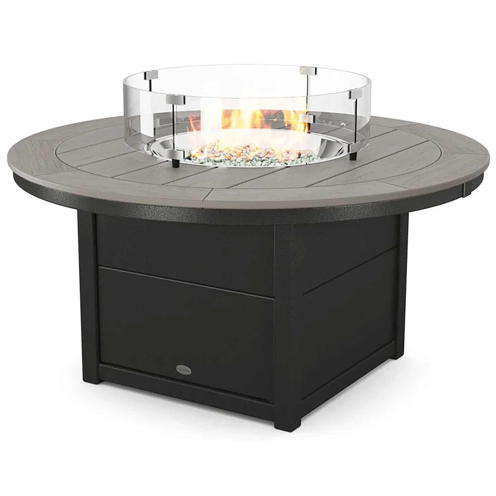 POLYWOOD® Round 48" Fire Pit Table - Select Accents - CTF48R Fire Table POLYWOOD®