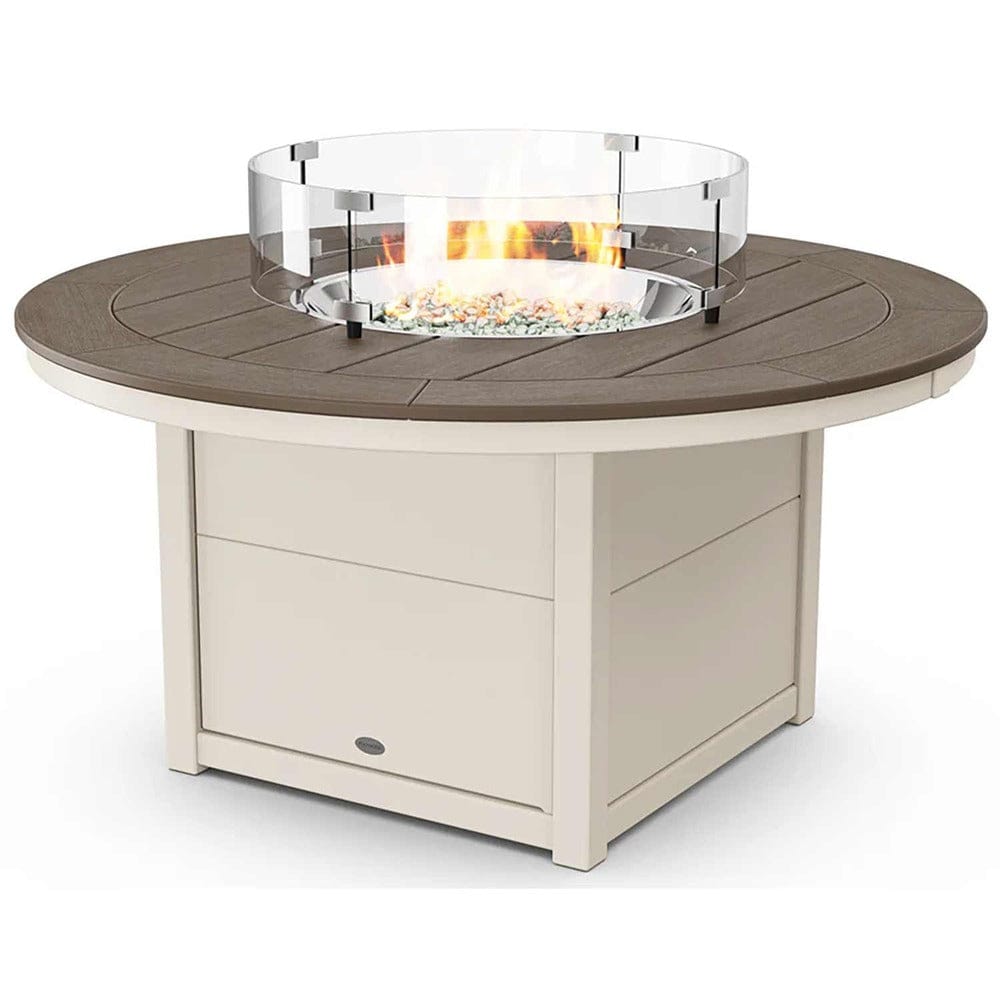 POLYWOOD® Round 48" Fire Pit Table - Select Accents - CTF48R Fire Table POLYWOOD®