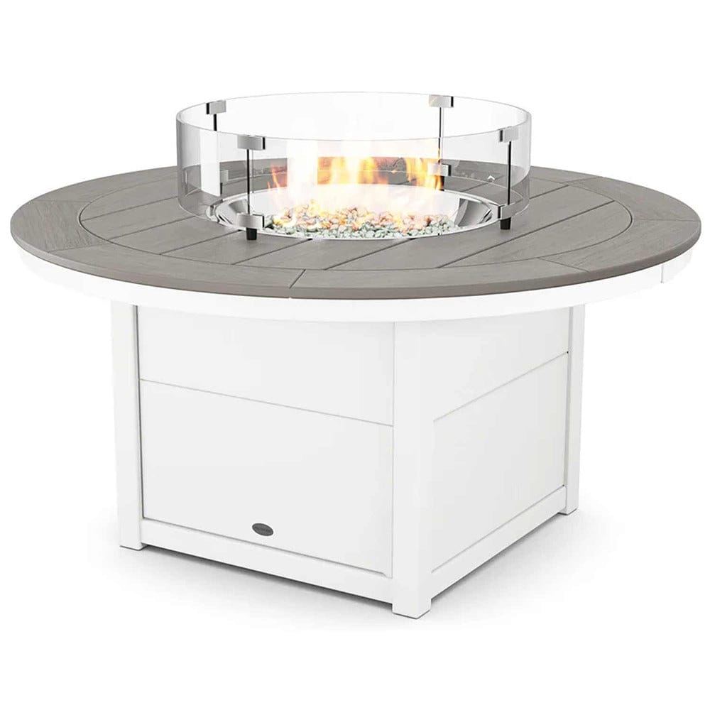 POLYWOOD® Round 48" Fire Pit Table - Select Accents - CTF48R Fire Table POLYWOOD®