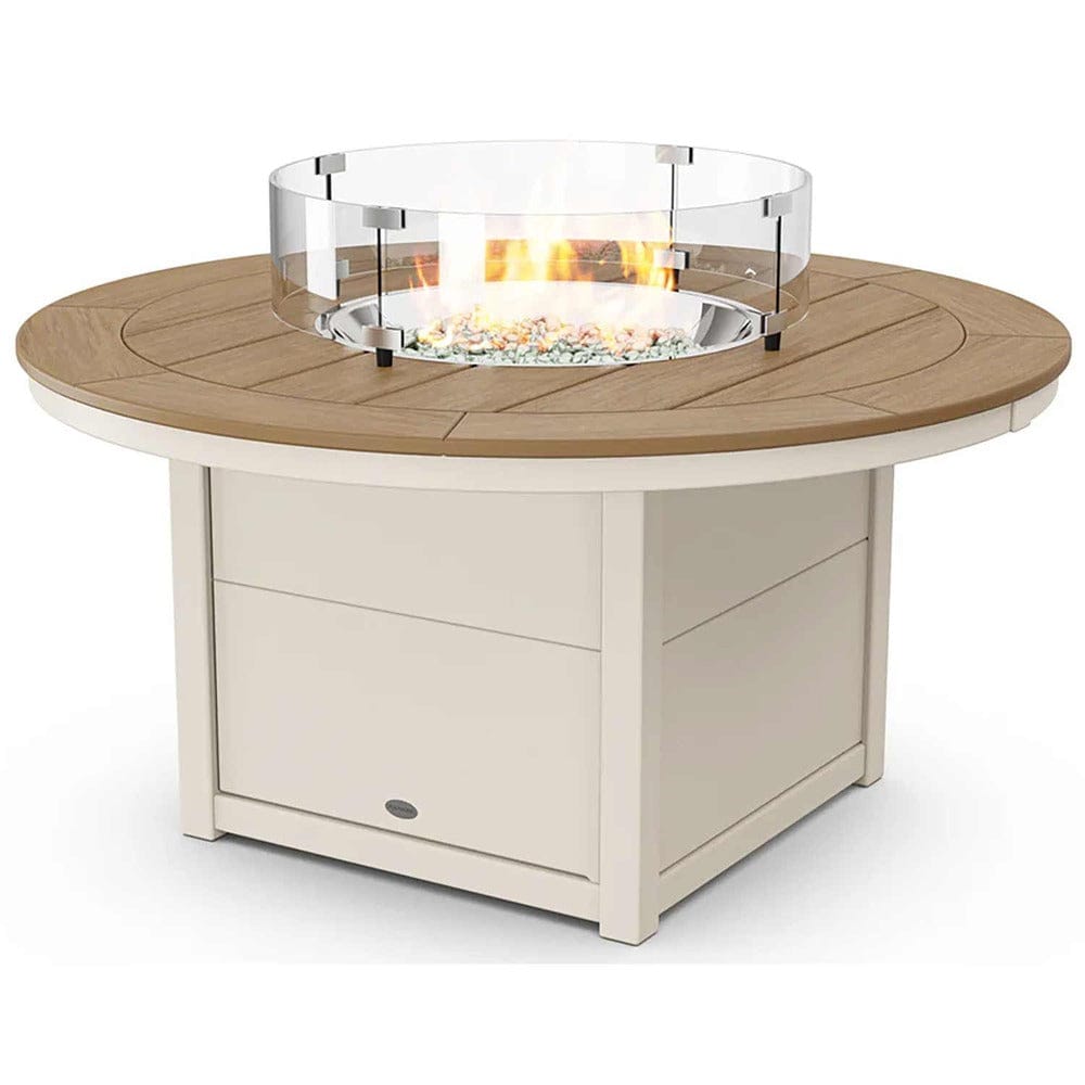POLYWOOD® Round 48" Fire Pit Table - Select Accents - CTF48R Fire Table POLYWOOD®
