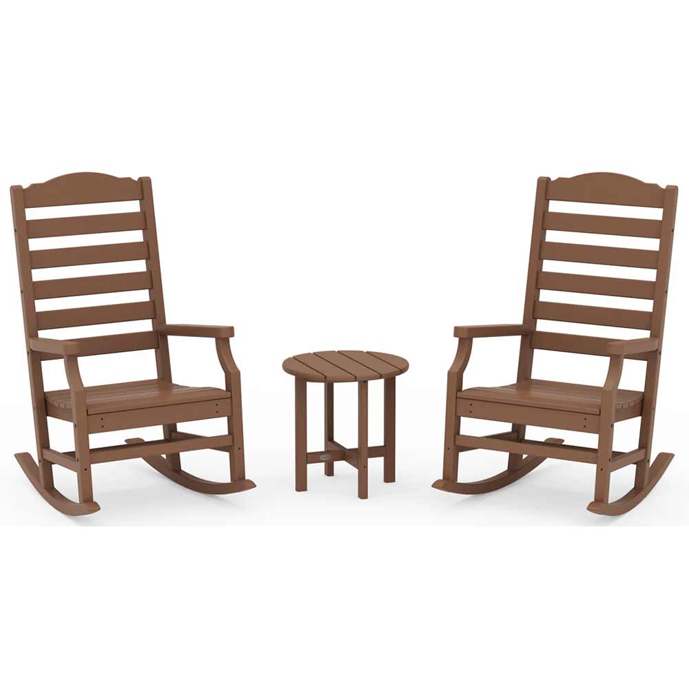 POLYWOOD® - Savannah 3-Piece Rocking Chair Set - PWS2808 Patio Set POLYWOOD®
