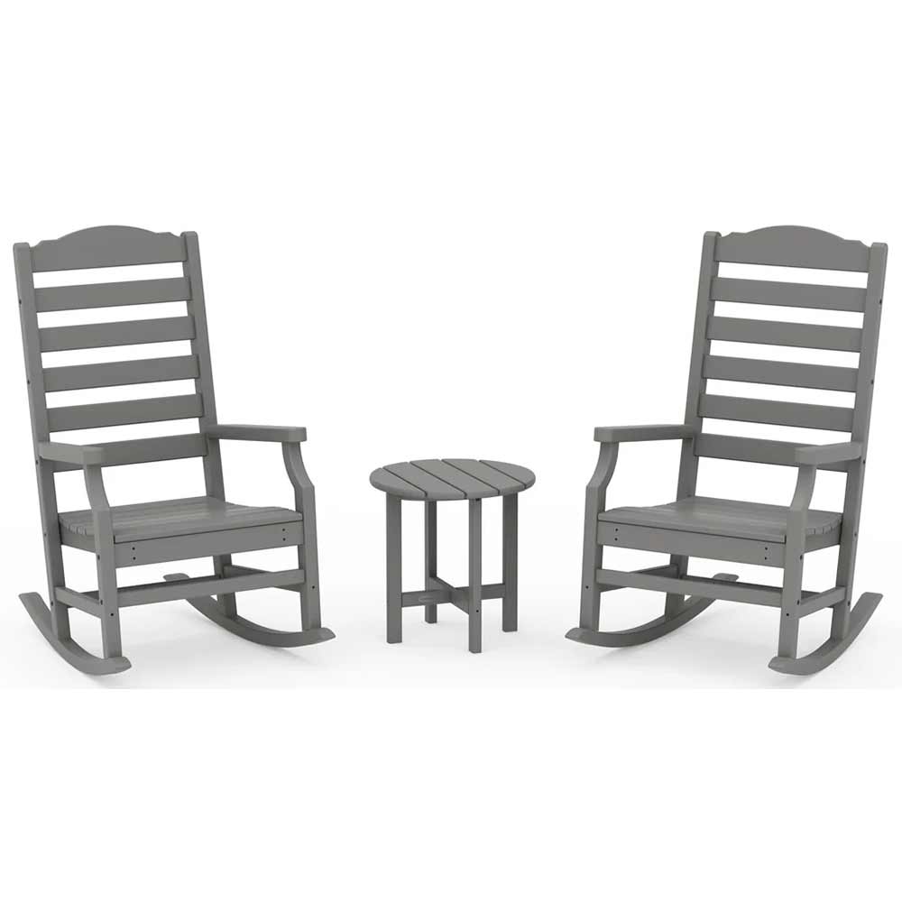 POLYWOOD® - Savannah 3-Piece Rocking Chair Set - PWS2808 Patio Set POLYWOOD®