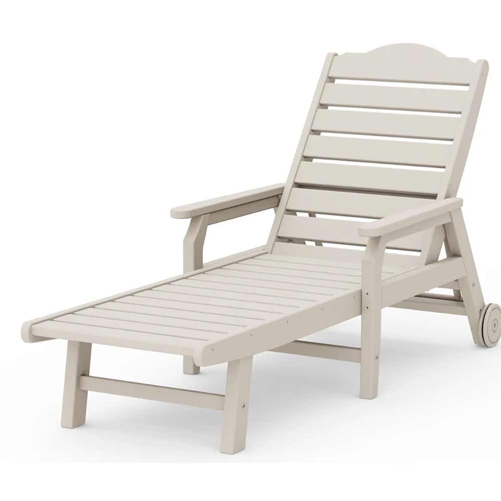 POLYWOOD® - Savannah Chaise with Arms and Wheels - DJ475CW2278 Outdoor Furniture POLYWOOD®