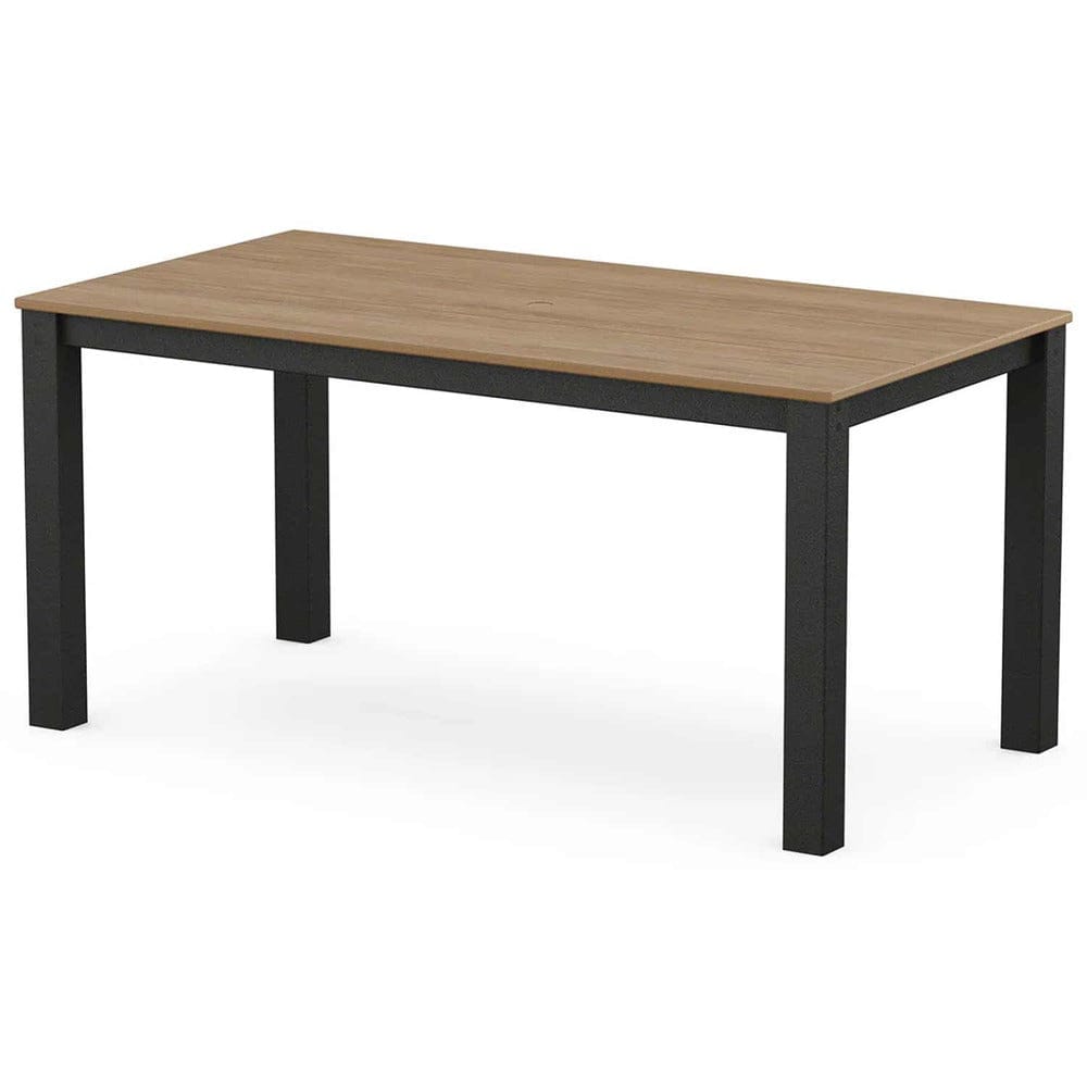 POLYWOOD® Studio Parsons 34" X 64" Dining Table - Select Accents - DT3464-T14 Table POLYWOOD®