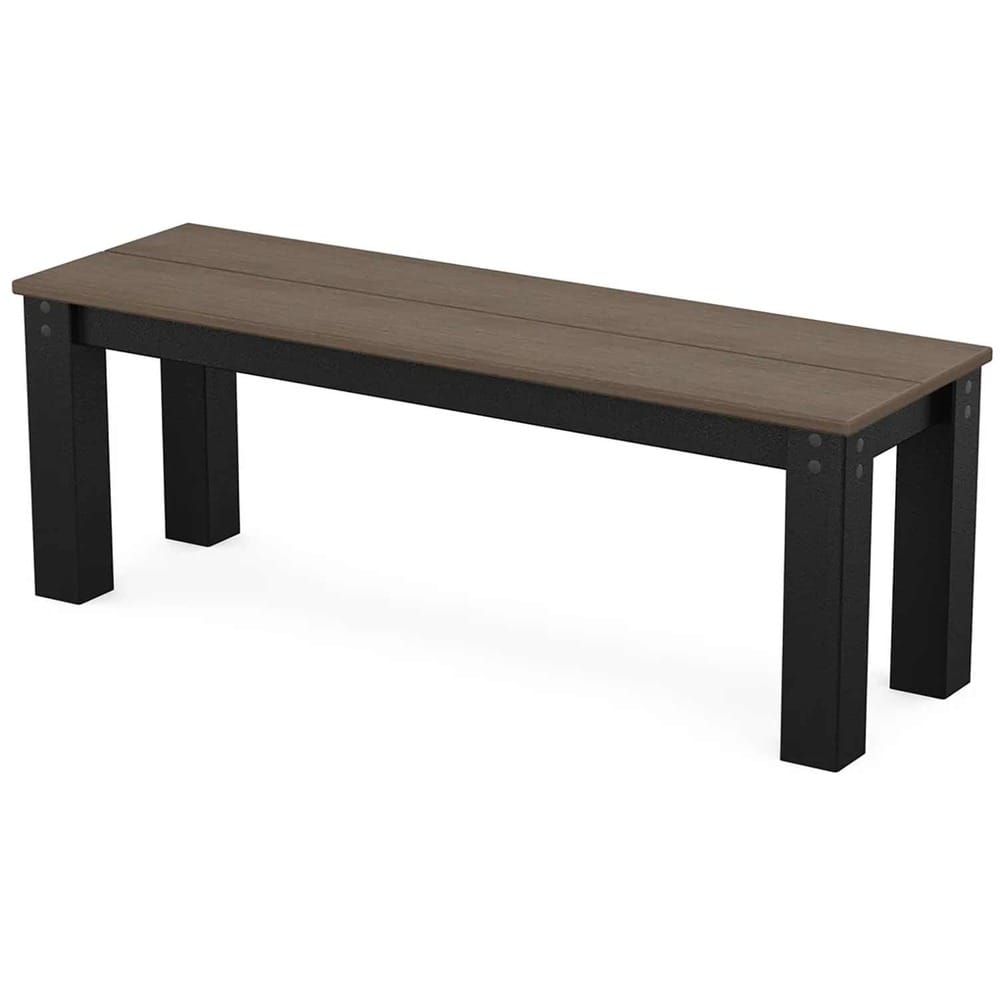 POLYWOOD® Studio Parsons 48" Bench - Select Accents - DBN48 Benches POLYWOOD®
