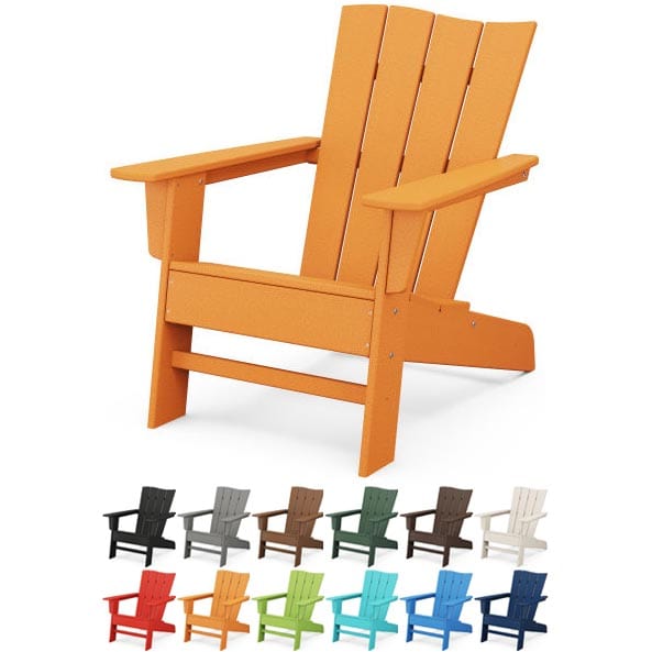 POLYWOOD® The Wave Chair Left - OCA22 Adirondack Chair POLYWOOD®