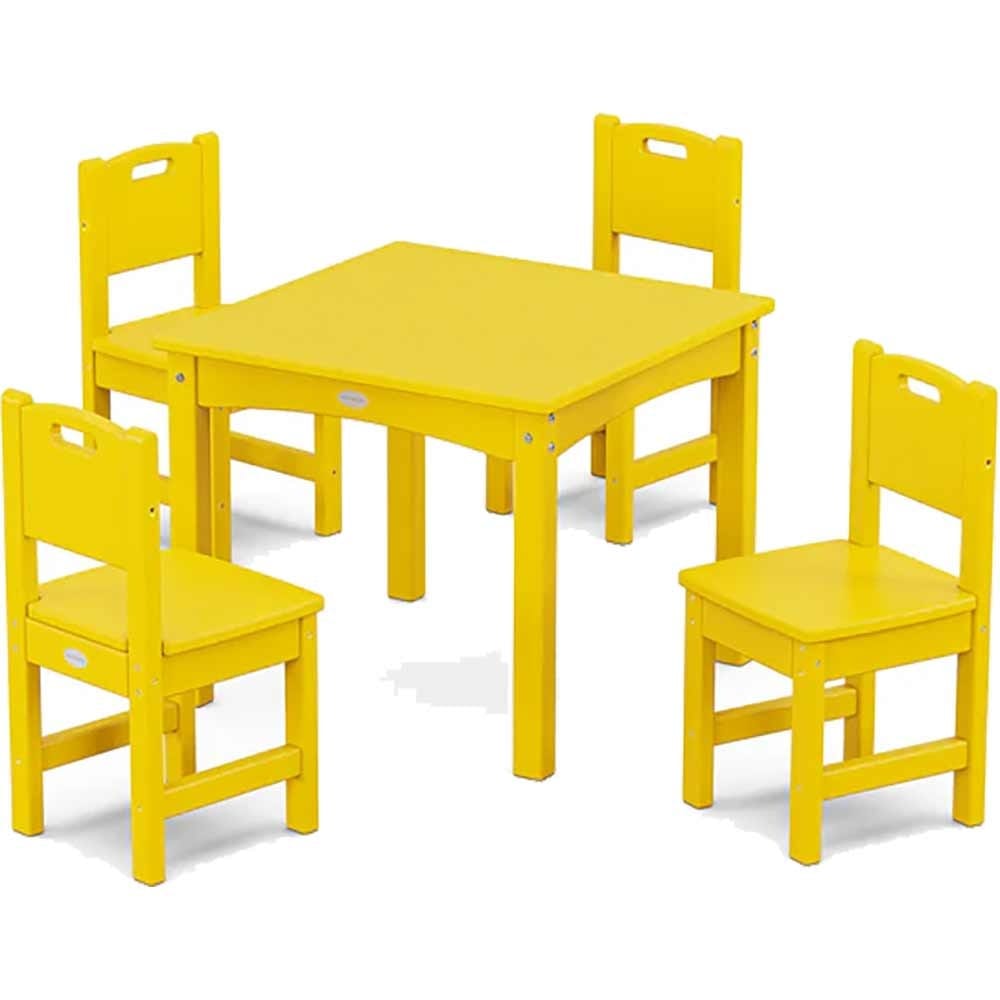 POLYWOOD® Toddler 5-Piece Dining Set - PWS2712-1 Outdoor Furniture POLYWOOD®