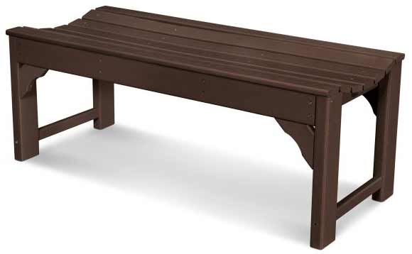 POLYWOOD® Traditional Garden 48" Backless Bench - BAB148 Benches POLYWOOD®